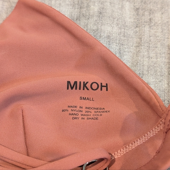 Mikoh Chiba Triangle Swim Top Blush Size S - Picture 3 of 10
